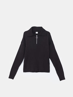 Polo Yaka K?z ?ocuk Kazak ve Pantolon - Waikiki фото 2