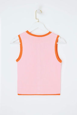 Ac?k Mavi Fitted Bisiklet Yaka Renk Bloklu Yelek TWOSS26YE00024 - Trendyolmilla фото 12