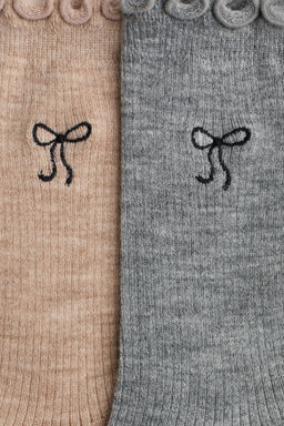 Pack de 2 calcetines en mezcla de lana - H&m фото 2