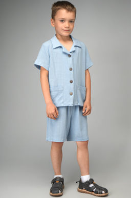 Льняной костюм для мальчика Happyfox