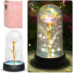 Светильник "Волшебный цветок" в коробке (прозрачный)