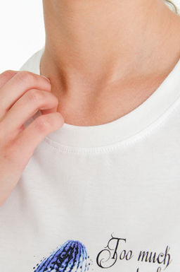 Арт. 31167 Футболка женская  44-52 (5 шт) Цвет:молочный