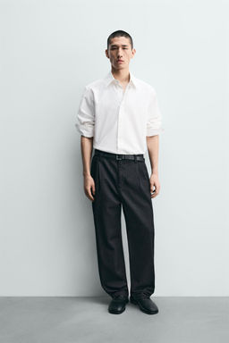 PANTAL?N CHINO DENIM PLIEGUES / ?ndigo