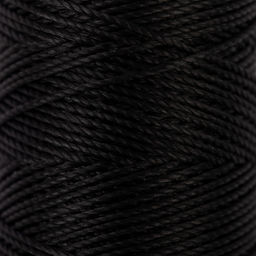 Промысел Нитки вощёные кручёные (полиэстер) LC-005 для кожи 0.45 мм 40 м № 001 чёрный