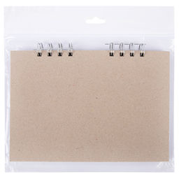 Mr.Painter ZKL-06 Заготовка для альбома (на пружинке) 1250 г/кв.м A5 19.8 x 14 см 6 л. 01 Серебристая пружина