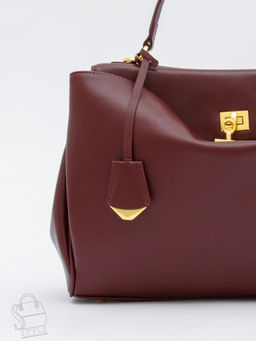 Сумка женская кожаная 2094YJ wine red Polina&Eiterou