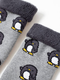 Цена за 2 пары. Носки Теплые CONTE-KIDS SOF-TIKI Махровые носки с отворотом и антискользящей стопой - Conte elegant фото 4