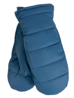 Зимние женские варежки с подкладом из искусственного меха, цвет синий