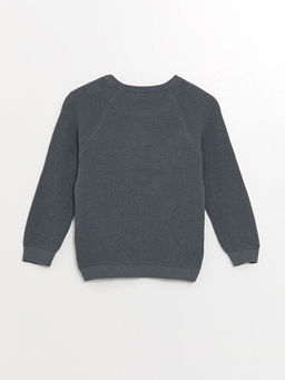 Bisiklet Yaka Uzun Kollu Erkek Bebek Triko Kazak - Waikiki фото 2