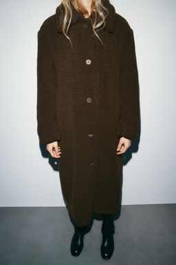 FAUX SHEARLING COAT - Zara фото 20