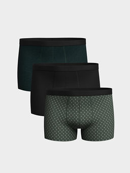 Standart Kal?p Pamuklu Esnek Erkek Boxer 3l?