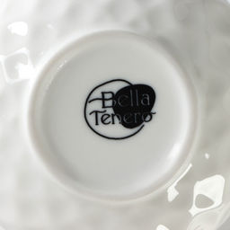 Сахарница с ложкой на бамбуковой подставке BellaTenero, 140 мл, фарфор, белая