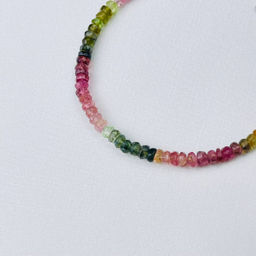 Браслет из Турмалина микс 17,5 см + - Радуга самоцветов фото 3