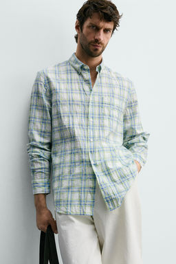 BERMUDA RELAXED FIT LINO - VISCOSA / Negro - Zara фото 18