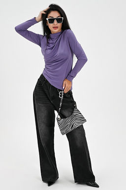 Лонгслив с драпировкой