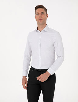 Koyu Haki Slim Fit Uzun Kollu G_mlek
