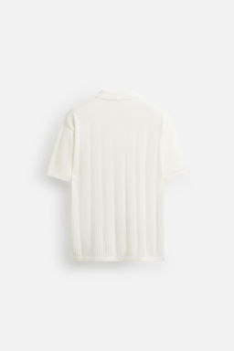 OPENWORK KNIT SHIRT