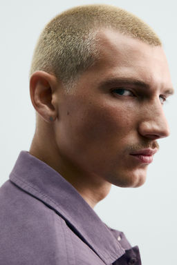SOBRECAMISA ESTRUCTURA BORDADO / Morado - Zara фото 5