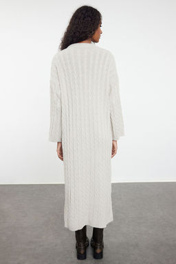 Tas Maxi Triko Sac Orgulu Genis Kal?p Elbise TWOAW25EL00078