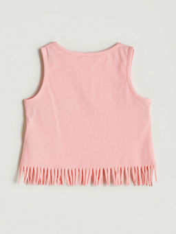 Bisiklet Yaka Bask?l? K?z ?ocuk Atlet