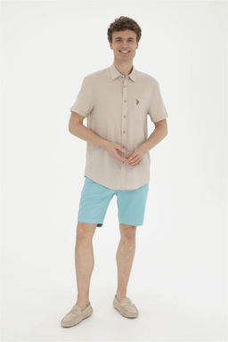 Мужская рубашка с коротким рукавом Stone Неожиданная скидка в корзине - U.s. polo assn фото 4