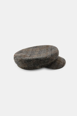 CHECK NAUTICAL CAP WITH WOOL - Zara фото 5