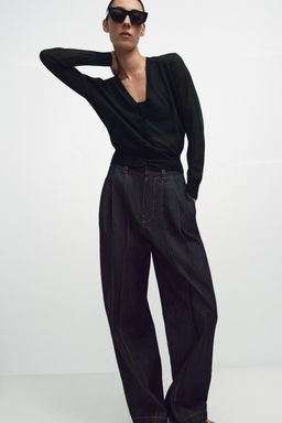 CHAQUETA PUNTO SEMITRANSPARENTE / Negro - Zara фото 6