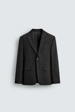 CHECK TEXTURED SUIT BLAZER - Zara фото 17