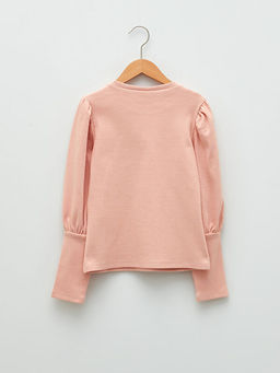 Bisiklet Yaka Basic Uzun Kollu Pamuklu K?z ?ocuk Ti??rt - Waikiki фото 2