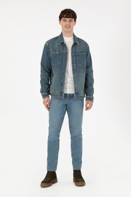 Мужская зеленая джинсовая рубашка Неожиданная скидка в корзине - U.s. polo assn фото 4