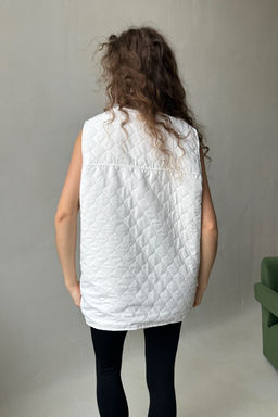 Жилет стеганый HOME109/03/Бежевый, черный