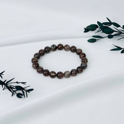 Браслет из Гелиолита (Солнечный камень) 18 см - Радуга самоцветов фото 2