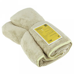 Полотенце из микрофибры "Счастливчик" 70х140см, полиэстер 100%, с вышивкой "Be happy", зеленый (Китай)