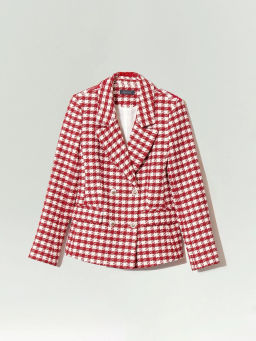 Жакет Emka ML743/comba приталенный твид мультиколор  фото 5