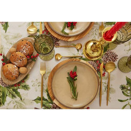 Скатерть новогодняя Доляна Шишкин лес 145*300 см, 100% п/э  фото 8