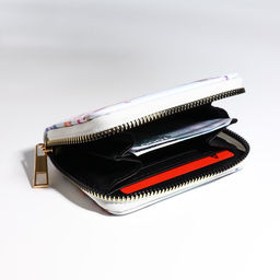 Кошелёк на молнии «Жирафы», белый