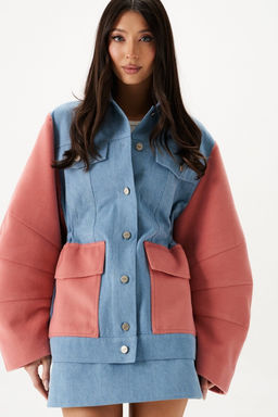 Жакет Annete А5442 из джинсовой ткани деним  фото 5