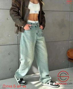 Штаны джинсы багги женские - Bruno фото 3