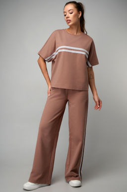 Женский костюм оверсайз из футера двухнитки Happyfox  фото 25