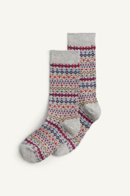 LIMITED EDITION GREEK KEY PRINT SOCKS - Zara фото 2