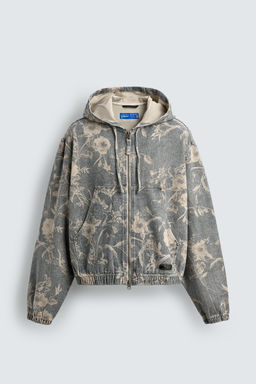 ABSTRACT PRINT DENIM JACKET - Zara фото 6