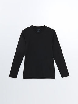 Bisiklet Yaka Uzun Kollu Erkek Sweatshirt
