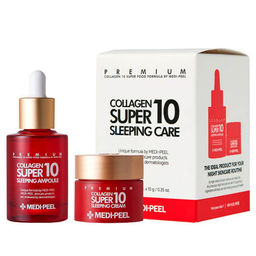 MP Collagen Super 10 Sleeping Care Set - Омолаживающий ночной набор для лица с коллагеном