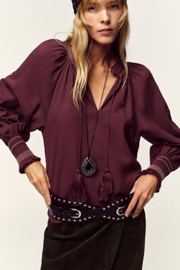 TASSEL EMBROIDERED SHIRT - Zara фото 2