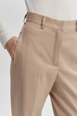 Брюки прямого силуэта с эффектом меланж - Mollis фото 3