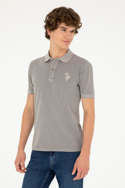 Футболка U.S. Polo Assn темно-серая хлопок