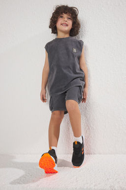 Trendyol Shoes Siyah Bagc?kl? Neon Detayl? Hafif Taban Buyuk/Kucuk Erkek Cocuk Kids Spor Ayakkab? TAKSS25SN00026