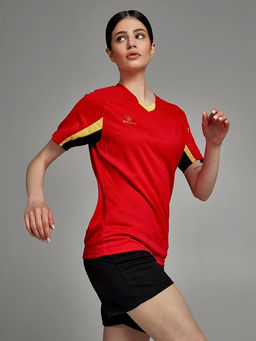 Футбольная форма KELME Short-Sleeved Football Suit (Red/Black)