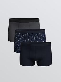 Standart Kal?p Pamuklu Esnek Erkek Boxer 3l?