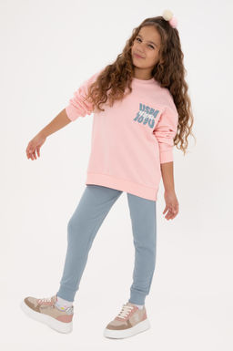 K_z _ocuk A__k Pembe Pijama Tak_m_ Sepette S_rpriz _ndirim - U.s. polo assn фото 8